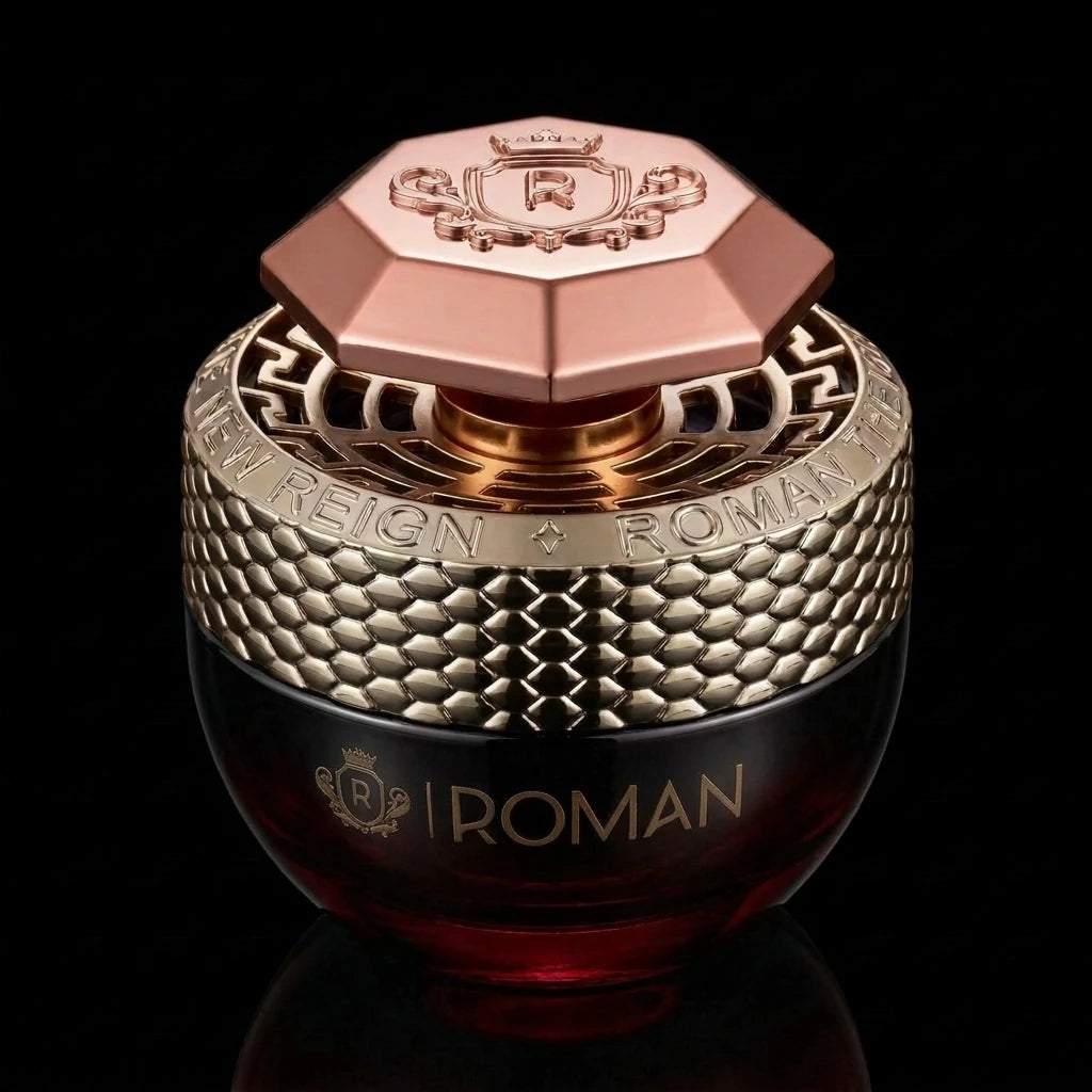 Roman The New Reign — packaging by Flowertrail