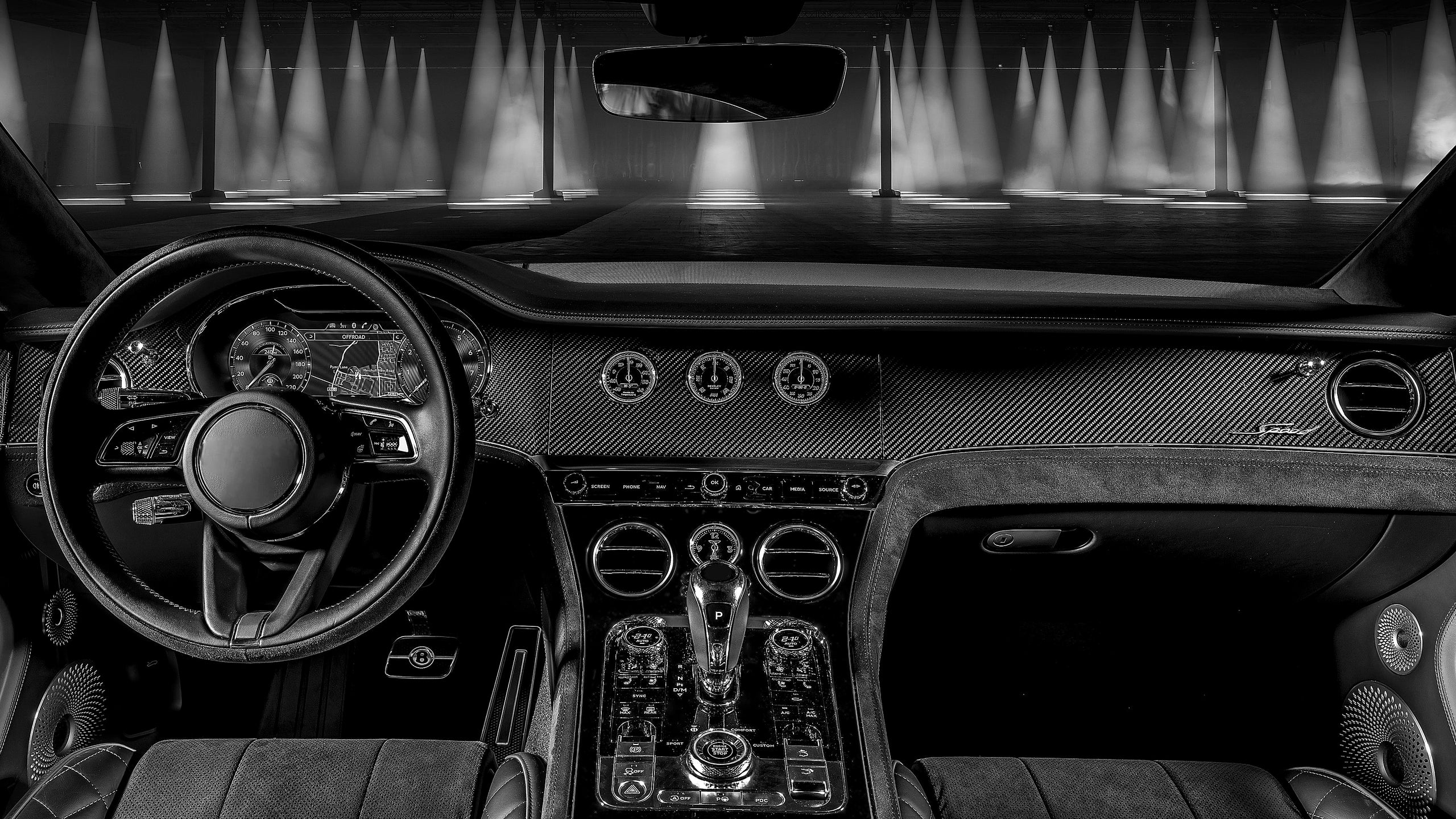 Car dashboard interior