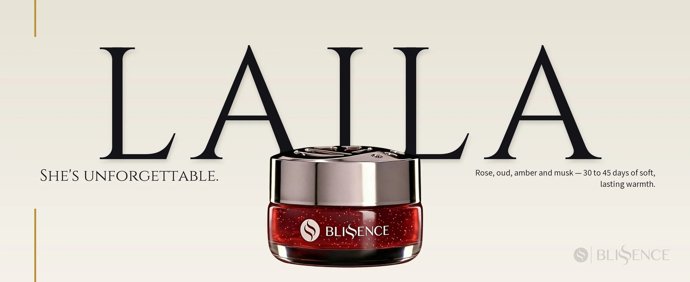flowertrail laila luxury car perfume — She's unforgettable.