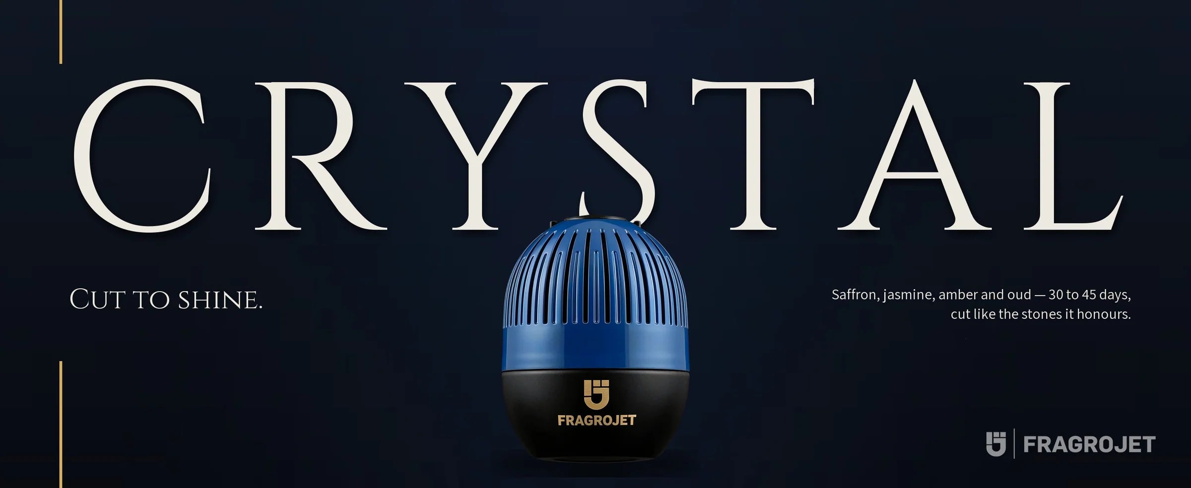 flowertrail crystal luxury car perfume — Cut to shine.