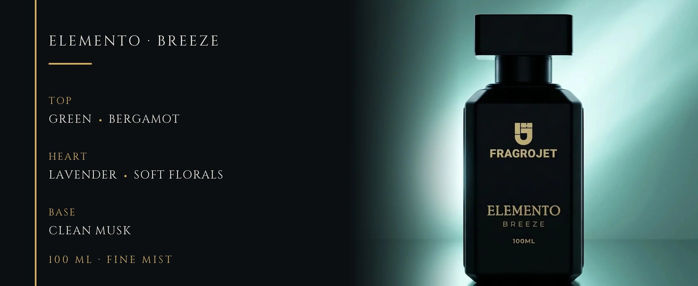 Flowertrail Elemento Breeze — fragrance notes infographic